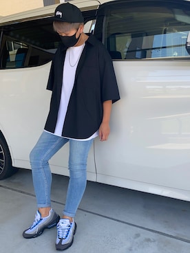 X.Hiideさん（メンズ・178cm）の夏コーディネート