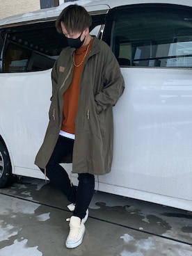 X.Hiideさん（メンズ・178cm）の冬コーディネート