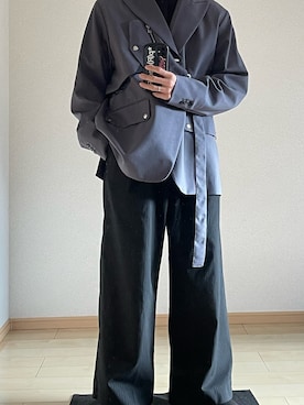 「アイテム（テーラードジャケット）」を使った、kos02kxxさん（メンズ・173cm）の秋コーディネート