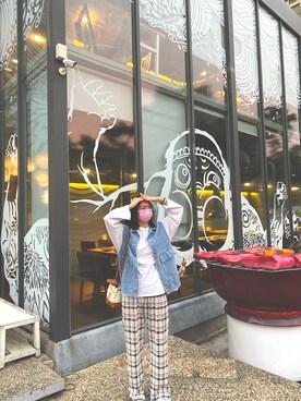 「LOVFEE（ラッフィ）のアイテム（トップス）」を使った、Amelia🇹🇼🌿🍂さん（レディース・168cm）の秋コーディネート