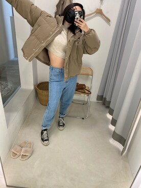 「LOVFEE（ラッフィ）のアイテム（ジャケット/アウター）」を使った、Amelia🇹🇼🌿🍂さん（レディース・168cm）の冬コーディネート