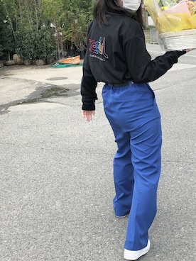 「PBLIM（ページボーイリム）のアイテム（パンツ）」を使った、®️さん（レディース・160cm）の秋コーディネート