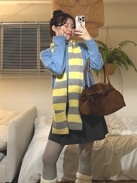 「Unblend（アンブレンド）のアイテム」を使った、セイノヒカルさん（レディース・153cm）の冬コーディネート