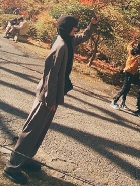 「RAGEBLUE（レイジブルー）のアイテム（ハンチング/ベレー帽）」を使った、ナカムーさん（メンズ・173cm）の秋コーディネート