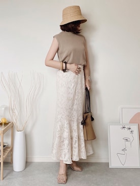 ひぃちゃんさん（レディース・163cm）の夏コーディネート