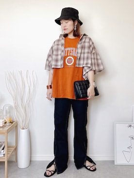 ひぃちゃんさん（レディース・163cm）の夏コーディネート