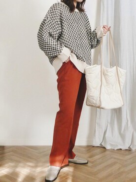 「tiptop（ティップトップ）の前後2wayニットカーディガン（カーディガン/ボレロ）」を使った、ひぃちゃんさん（レディース・163cm）の冬コーディネート