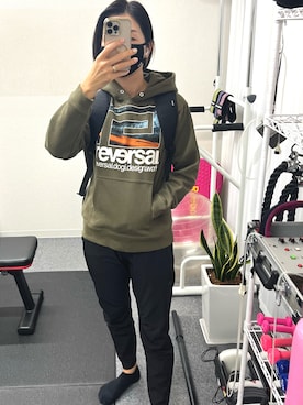 「reversal（リバーサル）のアイテム」を使った、ゆみさん（レディース・163cm）の秋コーディネート