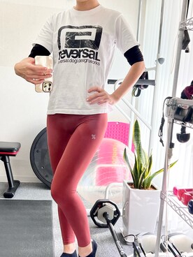 「reversal（リバーサル）のアイテム」を使った、ゆみさん（レディース・163cm）の秋コーディネート