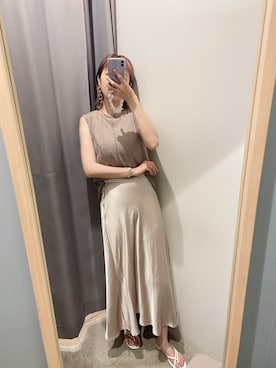 「Aunt Marie's（アントマリーズ）のアイテム（サンダル）」を使った、カン JTさん（レディース・170cm）の春コーディネート