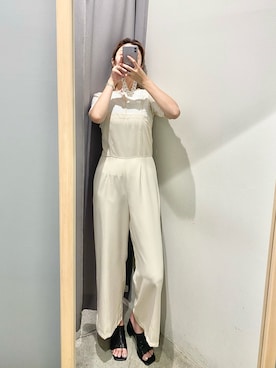 「通勤コーデ」｜「アイテム（サロペット/オーバーオール）」を使った、カン JTさん（レディース・170cm）の夏コーディネート