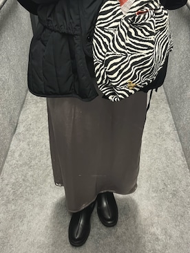 「selectmoca」｜「アイテム（その他アウター）」を使った、ranさん（レディース・160cm）の冬コーディネート