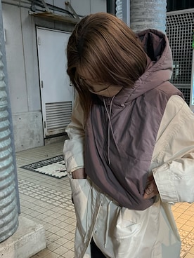 「select MOCA（セレクトモカ）のアイテム（モッズコート）」を使った、ranさん（レディース・160cm）の春コーディネート