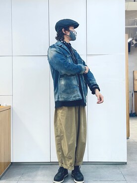 「RRL（ダブル アール エル）のアイテム（ジャケット/アウター）」を使った、Ansonさん（メンズ・178cm）の秋コーディネート