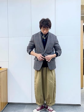 「PENDLETON（ペンドルトン）のアイテム（財布/小物）」を使った、Ansonさん（メンズ・178cm）の冬コーディネート
