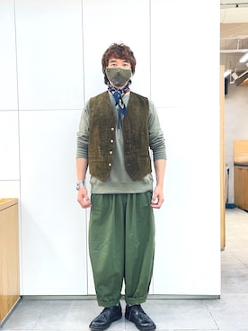 「PENDLETON（ペンドルトン）のアイテム（財布/小物）」を使った、Ansonさん（メンズ・178cm）の冬コーディネート