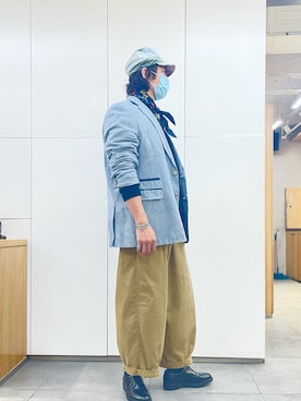 「SCOTCH & SODA（スコッチ アンド ソーダ）のアイテム（トップス）」を使った、Ansonさん（メンズ・178cm）の秋コーディネート