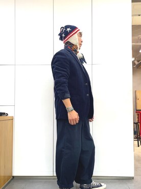 「SCOTCH & SODA（スコッチ アンド ソーダ）のアイテム（テーラードジャケット）」を使った、Ansonさん（メンズ・178cm）の冬コーディネート