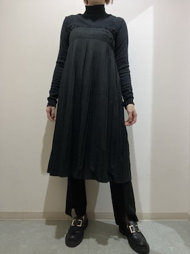 「アイテム（ワンピース/ドレス）」を使った、R☆さん（レディース・167cm）の冬コーディネート