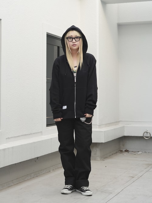 Schott/ショット/LEATHER ELBOW PATCH ZIP HOODED SWEAT/レザー