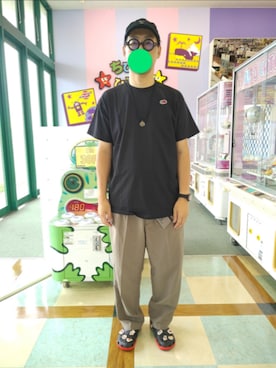「アイテム（サンダル）」を使った、Kana-Souさん（メンズ・182cm）の夏コーディネート