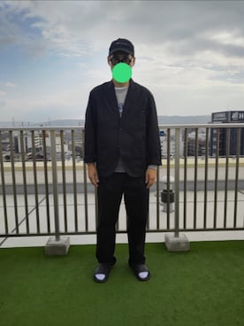 「アイテム（チノパンツ）」を使った、Kana-Souさん（メンズ・182cm）の秋コーディネート