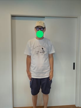 「アイテム（メガネ）」を使った、Kana-Souさん（メンズ・182cm）の夏コーディネート