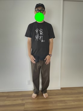 「アイテム（メガネ）」を使った、Kana-Souさん（メンズ・182cm）の秋コーディネート