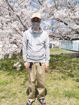 「ROOPTOKYO（ループトウキョウ）のアイテム」を使った、Kana-Souさん（メンズ・182cm）の春コーディネート