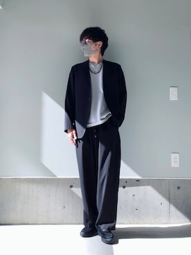 「アイテム（ピアス（両耳用））」を使った、りまんさん（メンズ・175cm）の秋コーディネート