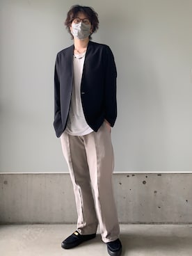 「RAINMAKER（レインメーカー）のアイテム（ジャケット/アウター）」を使った、りまんさん（メンズ・175cm）の夏コーディネート