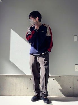 「アイテム（ピアス（両耳用））」を使った、りまんさん（メンズ・175cm）の秋コーディネート