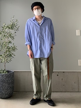 「アイテム（ピアス（両耳用））」を使った、りまんさん（メンズ・175cm）の春コーディネート