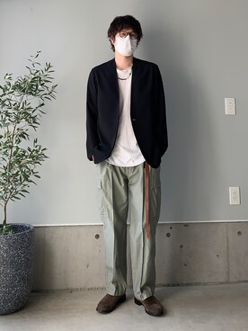 「RAINMAKER（レインメーカー）のアイテム（ジャケット/アウター）」を使った、りまんさん（メンズ・175cm）の春コーディネート