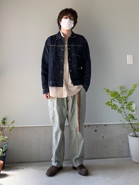 「mil（ミル）のアイテム」を使った、りまんさん（メンズ・175cm）の春コーディネート