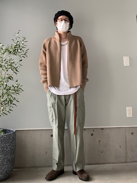 「春服デビュー宣言」｜「アイテム（キャスケット）」を使った、りまんさん（メンズ・175cm）の春コーディネート