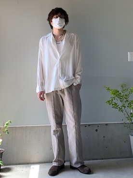 「RAINMAKER（レインメーカー）のアイテム（トップス）」を使った、りまんさん（メンズ・175cm）の春コーディネート