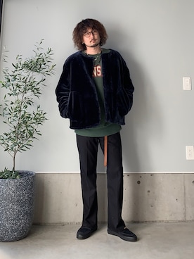 「アイテム（ピアス（両耳用））」を使った、りまんさん（メンズ・175cm）の冬コーディネート