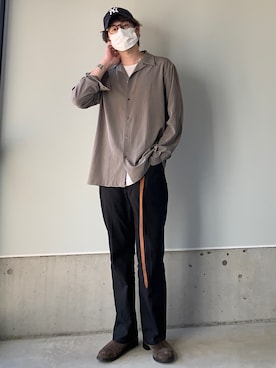 「RAINMAKER（レインメーカー）のアイテム（トップス）」を使った、りまんさん（メンズ・175cm）の春コーディネート