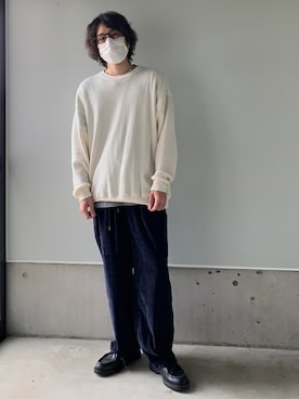 「GLOSTER（グロスター）のアイテム」を使った、りまんさん（メンズ・175cm）の秋コーディネート