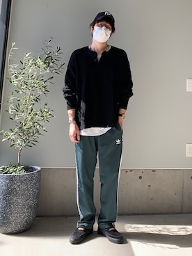 「mil（ミル）のアイテム」を使った、りまんさん（メンズ・175cm）の春コーディネート