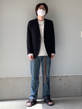 「RAINMAKER（レインメーカー）のアイテム（ジャケット/アウター）」を使った、りまんさん（メンズ・175cm）の春コーディネート