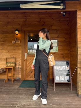 「大人かわいい」｜「アイテム（オールインワン・サロペット）」を使った、nnkさん（レディース・157cm）の夏コーディネート