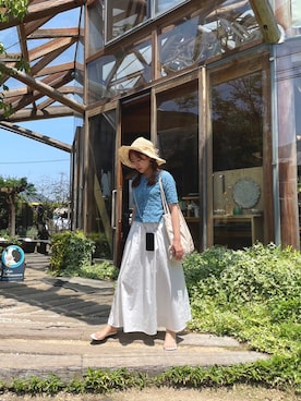 「aimoha（アイモハ）のアイテム（帽子）」を使った、nnkさん（レディース・157cm）の春コーディネート