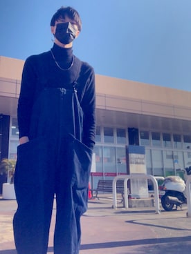 「niko and...（ニコアンド）のアイテム（サロペット/オーバーオール）」を使った、y'sさん（メンズ・172cm）の春コーディネート