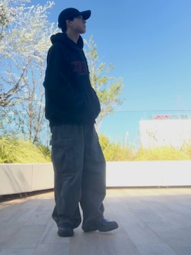 「ADER error（アーダーエラー）のアイテム（シューズ）」を使った、y'sさん（メンズ・172cm）の秋コーディネート