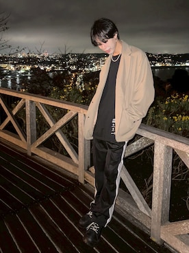 「Needles（ニードルス）のアイテム（その他パンツ）」を使った、どーんさん（メンズ・167cm）の秋コーディネート