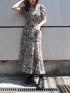 「EVRIS（エヴリス）のアイテム（ワンピース/ドレス）」を使った、karenさん（レディース・156cm）の夏コーディネート