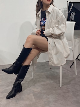 「DHOLIC（ディーホリック）のアイテム（シューズ）」を使った、karenさん（レディース・156cm）の夏コーディネート