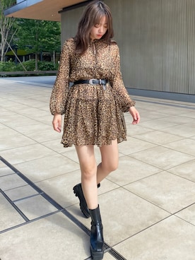 「ミニワンピ」｜karenさん（レディース・156cm）の夏コーディネート